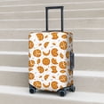 thumbnail image 2 of Lsque Yellow Biscuit Printed Luggage Cover, Travel Luggage Protector,Scratch and Dirt Resistant, Fits 18-32 Inch Luggage - Large, 2 of 9