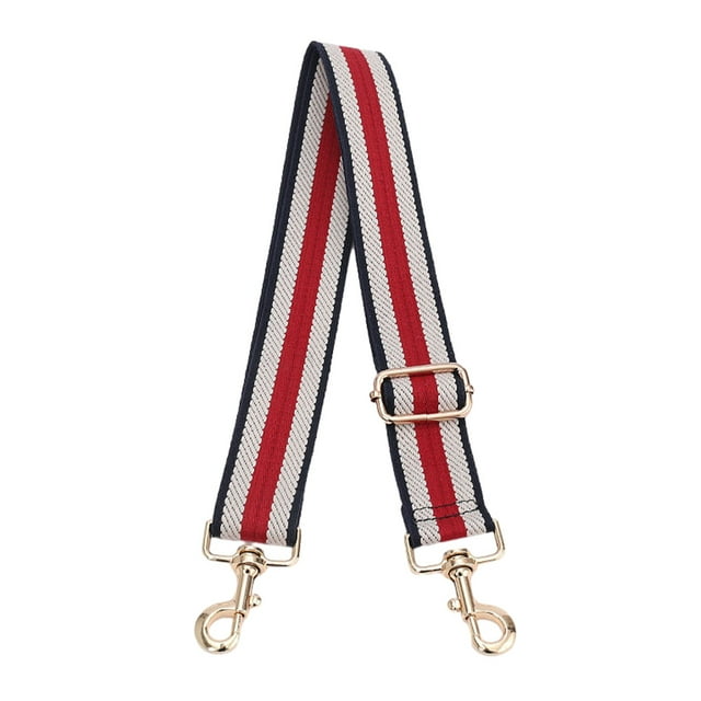 pitrice Sangle de Sac à Bandoulière de Remplacement Grand Ceinture Bandoulière Réglable Crochet Pivotant en Métal DIY pour Accessoires de Sac à Main Noir Rouge 3Ensemble