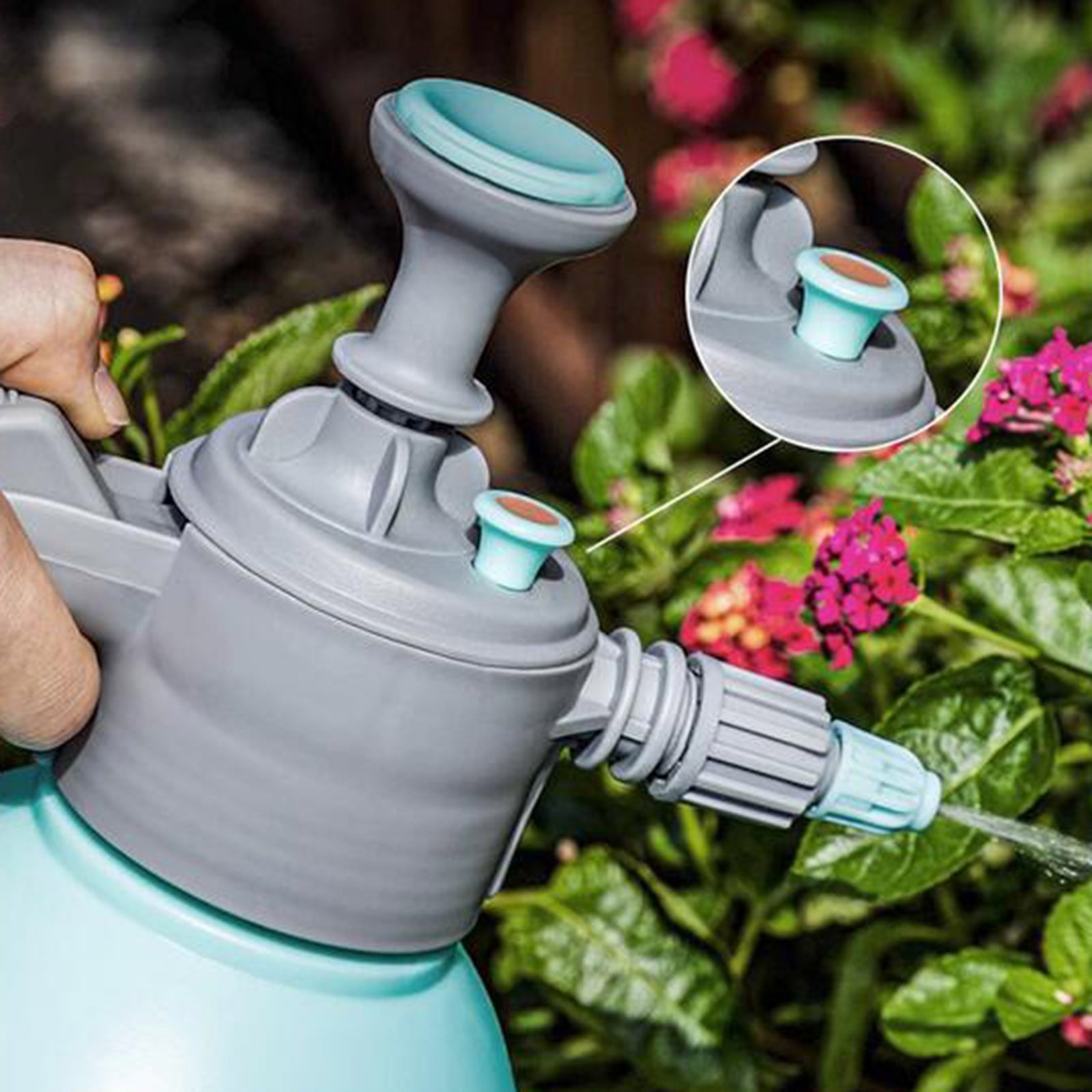 (Clearance) BNNG Handheld Garden Pump Sprayer, Lawn & Garden Pressure Water Spray Bottle with Adjustable Nozzle, for Plants and Other Cleaning Solutions