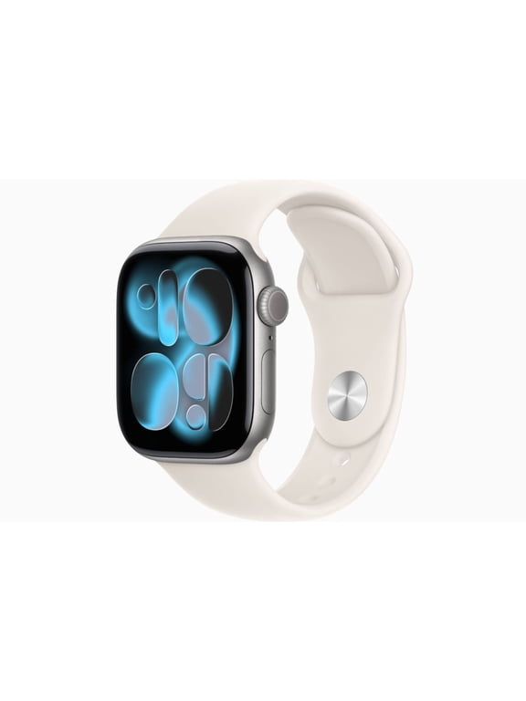 Restored Apple Watch Series 11 - GPS + Cellular - 46MM Space Gray Aluminum Case with Starlight Sport Band - S/M
