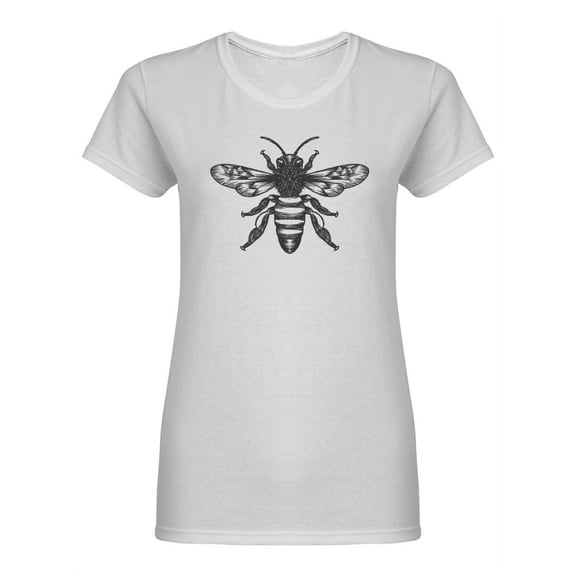 Big Honey Bee Design Shaped T-Shirt Women -Image by Shutterstock, Female XX-Large