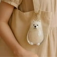 thumbnail image 4 of Clear Pet Hair Memorial Keychain Keepsakes For Dog Lover Furs Collector Box Jewelry Honored Beloveds Pet Bag Charm Gift, 4 of 8