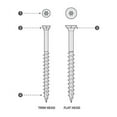 thumbnail image 2 of Starborn 5001454 No.10 x 2.5 in. Star Flat Head Stainless Steel Deck Screws, Pack of 2000, 2 of 2