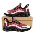 thumbnail image 1 of Zapatos con estampado de la bandera del país de Letonia en rojo y blanco para otoño e invierno, zapatillas de tenis para el trabajo, para correr, calzado ligero con cordones de malla, nuevo, 1 of 6