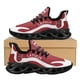 thumbnail image 1 of Zapatos con estampado de la bandera del país de Letonia en rojo y blanco para otoño e invierno, zapatillas de tenis para el trabajo, para correr, calzado ligero con cordones de malla, nuevo, 1 of 6
