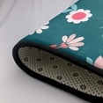 thumbnail image 4 of DouZhe Tapis de Zone Motif Fleurs de Printemps Mignon Antidérapant Lavable en Machine, Style Abstrait Vert, 63x48 Pouces, 4 of 6