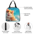 thumbnail image 3 of Yiaed Cloud Cute Hamster Print Insulated Lunch Bag Reusable Cute Tote Lunch Box, Leakproof Cooler Lunch Bags for Work Office Travel School Picnic, 3 of 5