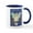 White/Navy Inside, variant on CafePress - Blue & Gold Cancer Angel Mug - 11 oz Ceramic Mug - Novelty Coffee Tea Cup