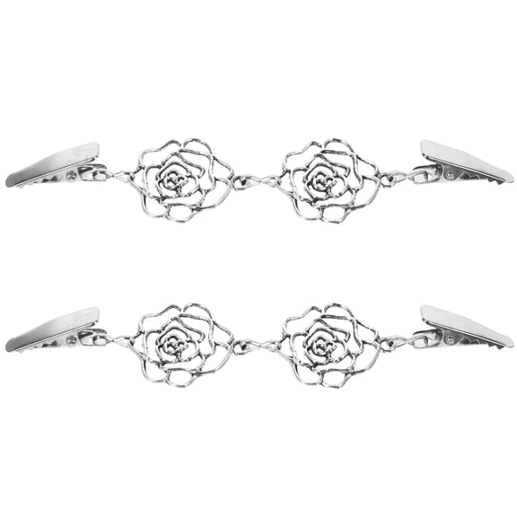 Gymnture 2Pcs Vintage Sweater Clips for Women - Retro Gold Shawl Button