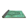 thumbnail image 2 of Ahgly Company Indoor Square Persian Turquoise Blue Traditional Area Rugs, 7' Square, 2 of 4