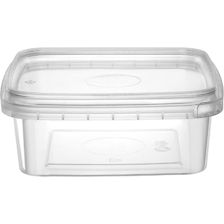 144ct 8oz Deli Plastic Food Storage Containers w/ Airtight Lids Takeout BPA Free