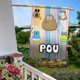 thumbnail image 5 of Pou-bandera de jardín temática. Regalo perfecto para fans, amigos y familiares, ideal para actividades al aire libre y decoración de fiestas.28CM*45CM, 5 of 5