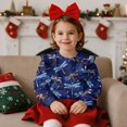 thumbnail image 2 of Uorisanigo Toddler Baby Girl Sweatshirt Crew Neck Galaxy Dragonfly Pullover Sweater Ruffled Shoulders Design Casual Sweatshirts for Kids Size 1-2 Fall Trendy Long Sleeve Shirts, 2 of 7