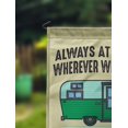 thumbnail image 2 of Printtoo Tan Always At Home Wherever We Roam Retro Camp Trailer CampingFlagCustom Personalized Camping Flags For Campers Double Sided CampsiteFlag, 2 of 4