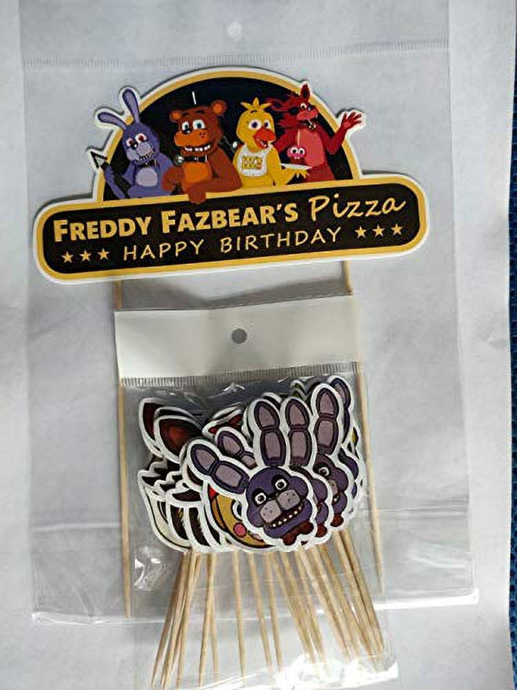 Nelton Birthday Party Supplies For FNAF Includes Banner - Backdrop - Cake  Topper - 24 Cupcake Toppers - 24 Balloons - Table Cloth : : Toys &  Games