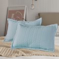 thumbnail image 4 of zanvin Yarn Brushed Quilted Quilted Pillowcase Pillows Core Protective Cover, Machine Washable, 4 of 5
