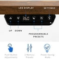 thumbnail image 4 of VIVO Black and Rustic Vintage Brown Wood Electric 47" x 24" Sit Stand Desk, 4 of 9
