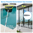 thumbnail image 4 of WaterJingle 12 ft Aluminum Alloy Telescopic Pool Pole, Adjustable 7.2-12 ft, Heavy Duty, Silver, 4 of 7