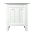 thumbnail image 4 of Leo & Lacey Table d'Appoint Moderne en Bois avec Ports de Recharge USB, Blanc, 4 of 9