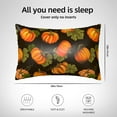 thumbnail image 6 of Disketp Orange Pumpkin Autumn Maple Satin Pillowcase For Hair And Skin - Satin Pillow Cases Standard Size 20x30 Inches With Zipper,Gifts For Women Men, 6 of 8