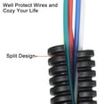 thumbnail image 3 of Uxcell 5 M 9 x 12 mm PP Split Corrugated Conduit Tube for Garden,Office Black, 3 of 5