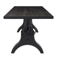 thumbnail image 5 of 96" Crank Height Adjustable Rectangle Dining and Conference Table, Black, 5 of 10