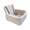02_Travel Car Dog Bed White, variant on Dog Car Bed for Travel with Fully Detachable Cleanable Cover, High-Resilience Stuffing & Non-Slip Anchor, Suitable for Outdoor Auto Riding, 17.7x17.7x13.8in by MPOISVA