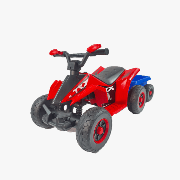 12V Kids Electric ATV Ride On Toy, 4-Wheel Off-Road Vehicle with Music & LED Lights, Battery Powered Car for Boys Girls Ages 3-8