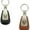 Black, variant on C8 Corvette Leather Teardrop Key Chain - Officially Licensed Chevrolet Key Chain Brown