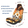 thumbnail image 3 of Wukai Fall Farmhouse Pumpkins Full Set Car Seat Covers with Soft Padding Universal Auto Front Seats Protector and Cushion Mat, 3 of 5