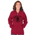 thumbnail image 4 of Hold Fast Freedom Flag Skull Bones Zip Up Hoodie Men's Women's Brisco Brands S, 4 of 6