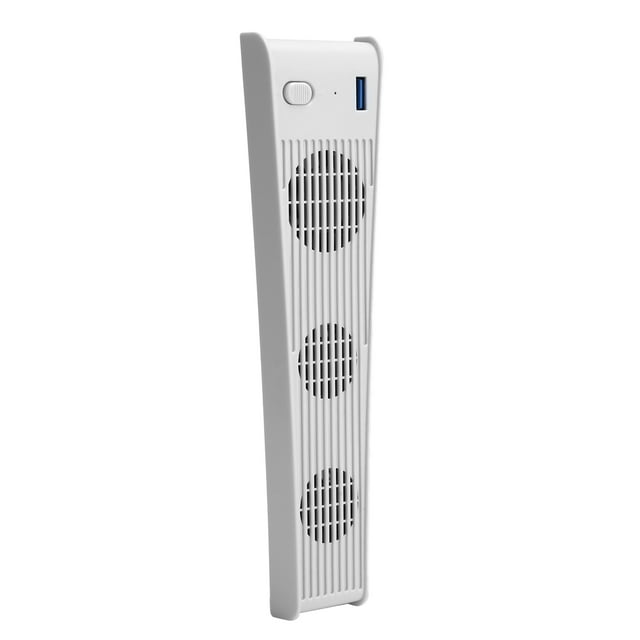 Ventilador de refrigeración para consola de juegos para PS5, enfriador USB con 3 ventiladores para PS5 DE/CDROM Game Host (blanco)