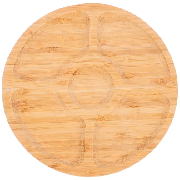 WHAMVOX Cake Serving Tray Wood Tray Khaki 1Pack