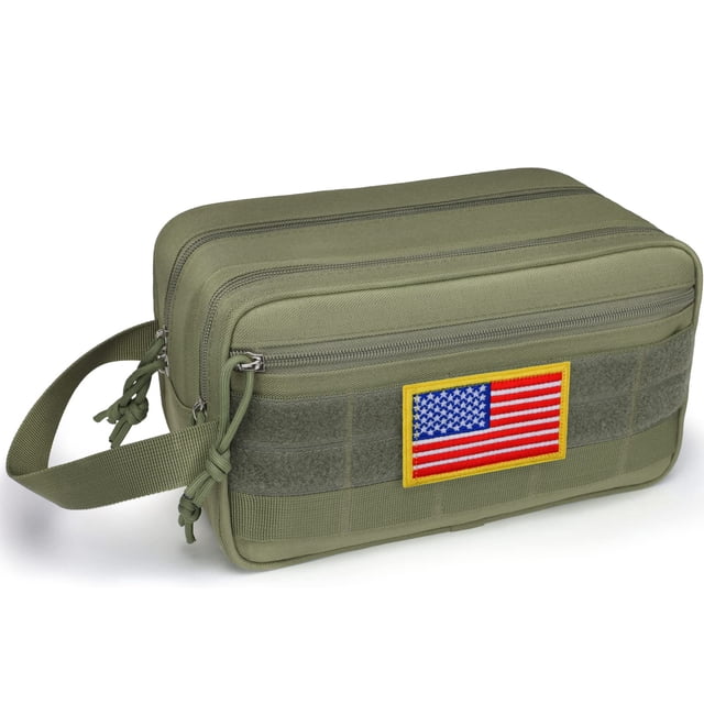 Neceser TACTICISM Dry Wet Separate Travel Green para hombre