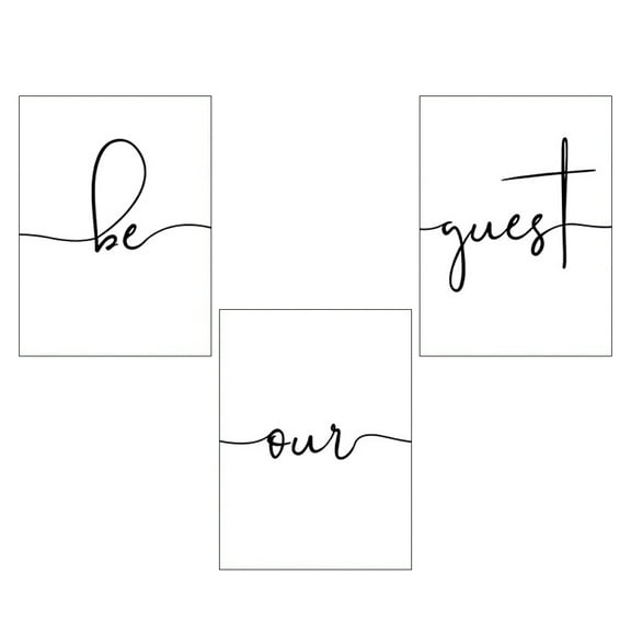 SOPOTUTU 3pcs Wall Art Living Room Rectangular Artistic Atmosphere for Homeowners