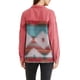 thumbnail image 3 of CHAQUETA DE DENIM PARA MUJER INSPIRADA CHIC, CON SOLAPA, MANGA LARGA, VINTAGE, COLOR ROSA, 3 of 6