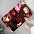 thumbnail image 4 of Alfombrilla de franela con estampado gráfico de Demon Slayer para baño, cocina, entrada, decoración del hogar, 4 of 5