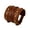 Brown, variant on Men's Wide Cuff Wristband Punk Rock Motorbike Cross Wide Belt Leather Bracelet
