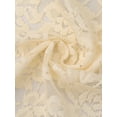 thumbnail image 5 of DARING DIVA Women's Ruffled Hem Floral Lace Crop Shrug Cardigan XL Light Beige, 5 of 6