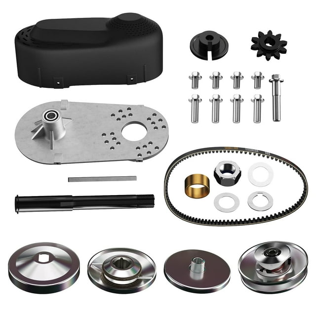212CC Torque Converter Kit Go Kart 30 Series 6.5 HP Mini Bike Comet Clutch Set 3/4 Inch 10T #40/41/420 Chain Predator Driver Pulley Replacement Comet TAV2 Go-Kart Torque Converter