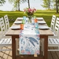 thumbnail image 4 of Table Runners 70 Inches Long Dress Scarves, Coastal Turtle Farmhouse Coffee/Dining/Kitchen Table Decor, Holiday Table Runner, Summer Beach Nautical Ocean Coral Seahorse 13x70 Inch, 4 of 9