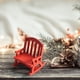 thumbnail image 5 of Christmas Mini European Wooden Vintage Rocking Chair Small Cloth Doll Miniature Furniture Chair Props Pendant Model, 5 of 6