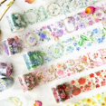 thumbnail image 2 of Journamm 50mm \ * 2m PET Tape Floral Tema DIY Scrapbooking Decoración Álbum De Fotos Collage Papelería Diario Material Estética Cinta, 2 of 4