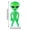 A, variant on Inflatable Alien PVC Doll Toy Figure, Air Pumped Character for Party Decoration, Novelty Collectible for Themed Events