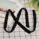 thumbnail image 3 of Cinta de perlas de 1 yarda, accesorios de decoración de costura bordados para ropa hecha a mano DIY (cuentas de tubo cuadrado negro de 1,5 cm), 3 of 8