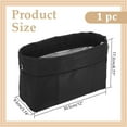 thumbnail image 2 of Nylon Handbag Organizer Insert Tote Bag Organizer Insert Multi-Pocket Bag Organizer Inside Large Bag Divider Zipper Insert Bag Black DIY, 2 of 9