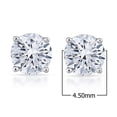 thumbnail image 3 of 3/4 Carat Total Weight (cttw) Diamond Studs - 14K White Gold Earrings for Women, 3 of 5