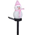 thumbnail image 1 of LED Solar Outdoor Light Christmas Snowman Inserted In The Ground Decoration Landscape Lawn Light Waterproof Garden Decoration, Pink, 1 of 5