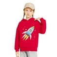 thumbnail image 5 of Piuwrlz Girl Winter Hoodies Kids Hood Sweatshirts Loose Hoodie Red Size 5 Years, 5 of 5