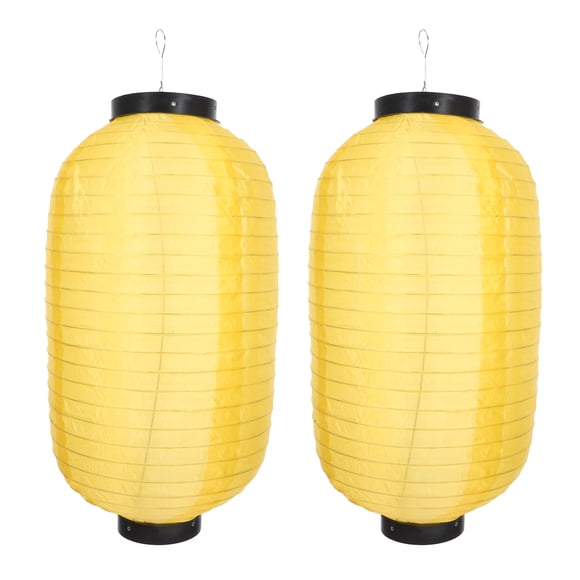 Miangastore 2 Pcs Lanternes Suspendues de Style Japonais Lanternes Décoratives Imperméables Ornements